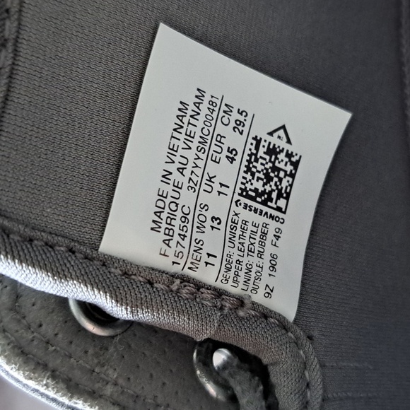 Converse Chuck Taylor Nubuck Leather Waterproof Grey Gum Hightop Boots VG US 11 - Picture 3 of 16